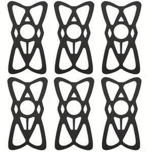 TEMU 6팩 모터사이클 전화 마운트 테더, 실리콘 밴드 포함 - 안전한 자전거 전화 홀더용 교체 그립 스트랩, 모터사이클, 자전거, 스쿠터 및 핸들바에 호환, 모터사이클 전화 마운트 액세서리, 유연한 마운팅 옵션, 내구성 있는 탄성 밴드