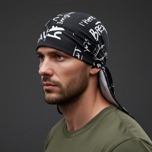 TEMU 속건성, 통기성, 경량, 땀 흡수, 부드럽고 탄성 있는 스컬 캡 및 헤어밴드 - 다양한 색상으로 제공되어 야외 스포츠, 낚시, 러닝, 사이클링, 모터사이클, 힙합에 적합 - 남녀 모두에게 적합