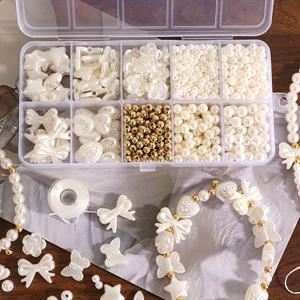 TEMU 800개 주얼리 공예 세트, 팔찌, 귀걸이, 목걸이 제작을 위한 모조 진주 비즈 포함 - 우정 팔찌 등에 적합한 세련된 키트