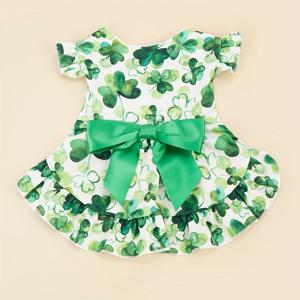 TEMU 애완동물 옷 봄/여름 컬러풀 플로럴 스커트, 패셔너블하고 우아한 드레스, 사계절 편안한 카와이 고양이 및 강아지 옷, 귀여운 부드러운 피부 친화적 통기성 동물 의류 1개