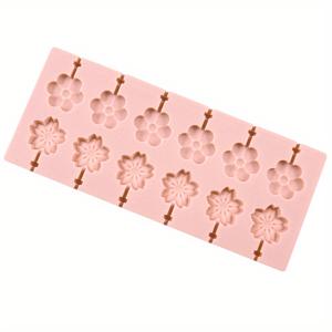 TEMU 1개 식품용 실리콘 벚꽃 몰드 - 캔디 & 비누 만들기용 12구 꽃 롤리팝 몰드 (스틱 미포함), 스위츠, 왁스 몰드, 레진 공예, DIY 간식용