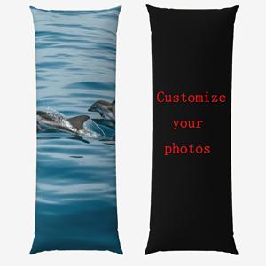 TEMU 맞춤형 1 아버지의 날 선물 아빠를 위한 맞춤 사진 베개커버, 50.8x137.16cm, 양면 인쇄, 초장형 바디 베개, 양면 폴리에스터, 지퍼 잠금, 세탁기 사용 가능, 등과 옆으로 자는 사람을 위한 편안한 수면 지원, 트윈 및 풀 사이즈 침대에 적합, 모던 스타일, 내부 충전재 제외