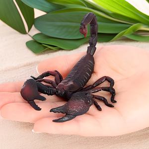 TEMU 1개 수제 전갈 조각상 - 리얼리스틱 PVC/플라스틱 스컬프트 피규어, 책상, 차량, 사무실 장식용 - 디테일한 전갈 피규어