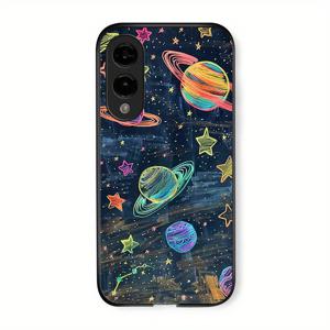 TEMU 폰 케이스: S25 호환 강화유리 하드 케이스 컬러풀 스타리 스카이 가족과 여자친구를 위한 최고의 크리스마스 선물