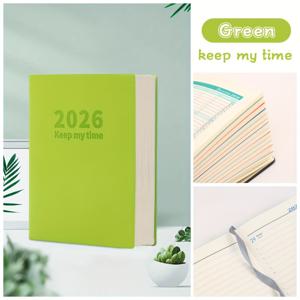 TEMU 2026년 데일리 및 월간 플래너, 찢을 수 있는 페이지, 자가 관리 정리, 학교 및 직장 노트에 적합, 14세 이상 청소년을 위한 이상적인 선물