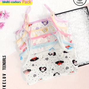 TEMU 귀여운 토끼 하트 프린트와 패치워크 디자인의 여아용 캐미솔 5종 세트입니다. 편안하고 통기성이 좋은 얇은 어깨 스트랩 디자인으로 제작되었으며, 다양한 색상으로 제공되어 사랑스러운 여아 의류로 적합합니다.