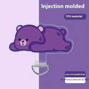 TEMU 초슬림 내구성 휴대폰 스트랩 클립 & 카드 홀더 세트 - 여성용 안티로스 손목/목걸이 랜야드, 디자인, 안전 고정, 캐릭터 매력 액세서리