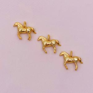 TEMU 3개 세트, 18K 금도금, 우아한 빈티지 말 모양 펜던트, 레트로 동물 펜던트, 귀걸이, 목걸이, 키체인 제작에 적합한 주얼리 제작, 수제 액세서리 부품으로 완벽, 배터리 없음