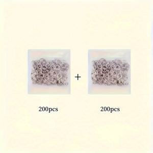 TEMU 금속 은색 스냅 단추 400개, 재봉 및 공예용, 오픈 클로 단추 세트, 청바지, 패브릭, 아기 옷, DIY 프로젝트 및 의류 패스너용