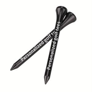 TEMU 80개 개인화 골프 티 - 커스텀 이름/텍스트 로고, 3 1/4인치 블랙 우드 골프 티, 빨간색 & 초록색 액센트, 내구성 높은 품질 재료, 골프 선물, 크리스마스, 할로윈, 추수감사절, 데이, 어머니의 날, 골프 액세서리, 축제 선물 아이템, 세련된 디자인, 품질 공예, 골프 티, 골프 액세서리