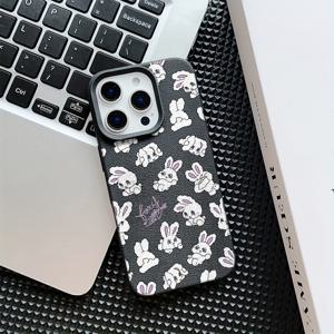 TEMU 귀여운 만화 리코 토끼 휴대폰 케이스, 아이폰 17 16e 16 15 14 13 12 11 프로 맥스 에어 X XR XSMAX 8 7 플러스용, 충격 방지 소프트 후면 커버, 커플 선물