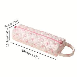 TEMU 새로운 프린트 체리 리본 나비 μοτ이프 세면도구 가방, 헤어드라이어 보관 파우치, 다이슨 Leifeng 고데기 보관용, 여행용 고데기 및 스트레이트너 보관 가방