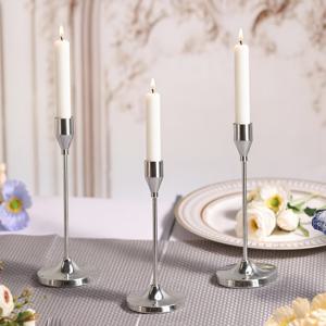 TEMU 유럽 스타일 크리스마스 촛대 3개 팩, 긴 촛대, 메탈 촛대, 결혼식, 홈 , 로맨틱 테이블 장식, 프렌치 테이블웨어 고급 식기, 로맨틱 프로포즈 촛대 (촛불 제외)