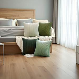 TEMU 4개 스타일 장식 베개 커버 - 부드러운 지퍼 잠금, 세탁기 사용 가능, 혼합 색상, 폴리에스터, 거실, 침실 또는 소파에 적합, 장식 베개 | 스타일 | 지퍼 잠금, 거실용 장식 베개, 배게커버, 쇼파쿠션커버