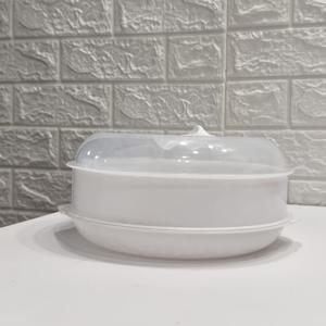 TEMU 1세트 투명 먼지 커버 플라스틱 스팀기, 벌집 디자인, 물 저장 베이스, 통풍 구멍, 투명 뚜껑, 순환 스팀 디자인, 건강한 요리 도우미, 전자레인지/스팀기/주방 가열 가능, 소형 주방 필수품