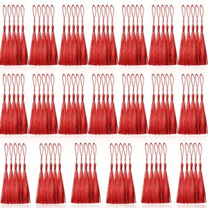 TEMU 미니 태슬 링 24개입 - 5인치 폴리에스터 태슬, 책갈피, 주얼리 제작, 공예에 적합 - 전통 스타일 홈 데코 및 졸업 축하 장식, 장식용 태슬