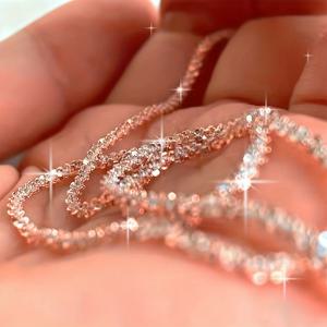 TEMU 세련되고 우아한 럭셔리 콜리플라워 체인, 빈티지 매력의 반짝이는 로즈 골드, 여성을 위한 완벽한 생일 또는 휴일 선물