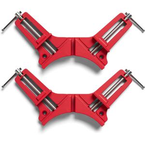 TEMU 2개 세트 헤비듀티 직각 목재 클램프 세트 - 45° 절단 가이드 슬롯 포함, 90°(직각) 조인트용 조절 가능 각도, DIY 목공 도구, 목공, 가구 제작 및 홈 인테리어용 - 테이블 톱, 마이터와 호환