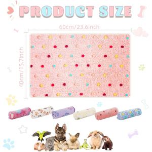 TEMU 6개입 기니피그 침구 따뜻한 매트 세탁 가능 쥐 케이지 라이너 침구 액세서리 부드러운 플리스 담요 - 쥐, 토끼, 친칠라, , 페럿, 햄스터, 소형동물용 - 소파, 크레이트, 침대, 유모차, 겨울용 - 고양이, 새끼고양이, 강아지용 - 크리스마스 선물