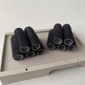 TEMU 10개 세트 17mm 자동 고정 헤어 컬러, 뿌리 볼륨 컬러, 에어 뱅, 자가 접착 헤어 롤러, 무열 살롱 헤어 스타일링 도구, 중간~짧은 머리용 DIY 헤어스타일링 - 모발 손상 없이 다양한 스타일 연출 가능