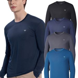 TEMU [파라고나] 남성 골프 스포츠 여름 기능성 냉감 쿨 라운드 긴팔 티셔츠