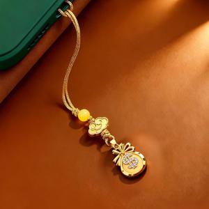 TEMU 정교한 핸드메이드 클래식 복돈 주머니 휴대폰 고리, 기프트 카드 포함 랜야드