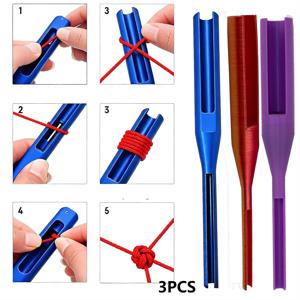 TEMU 3개 세트 빠른 매듭 도구, 플라스틱 테이퍼드 실꿰기 도구, 초보자용 부드러운 가이드 바늘, 매크라메, 비즈, 팔찌 만들기, 주얼리 DIY 및 재봉에 이상적