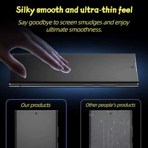 TEMU 5개입 무광 수용성 젤리 보호 필름, 갤럭시 S26Ultra/S26+/S26/S25Ultra/S25Plus/S25/S24Ultra/S24Plus/S24/S23Ultra/S23+/S23/S22 Ultra/S22+/S22/S21Ultra/S21+/S21Fe/S20Plus/S20Ultra/S20+/20 시리즈 풀 스크린 커버리지 지문 방지 노트 2 호환