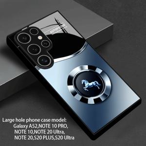 TEMU 휴대폰 케이스 - 블루 호스 점핑 폰 케이스 (삼성 갤럭시 A56 A36 A55 A35 A06 A05 A14 A24 A34 A54 A16 A05S A25 A15 A33 A53 S25 S24 S23 S22 S21 S20 FE 플러스 울트라 4G 5G 파손 방지 강화 유리 후면 커버 남성용 휴대폰 케이스 Z2026010BL47)