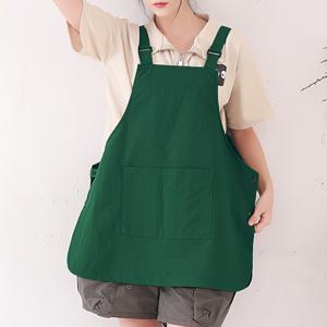 TEMU 싱글피스 멜빵 앞치마, 다중 포켓, 얇은 디자인. 미용사, 화가, 케이터링, 밀크티, 커피 주방용. 다기능 의류, 여성용 앞치마 5가지 색상. 친구, 가족, 기념일, 휴일 선물로 이상적