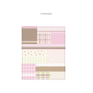 TEMU 30매 폴카 도트 뜯어쓰는 패치워크 메모장, Ant Line M5 내지 베이스 노트패드, 고급스러운 장식용 종이