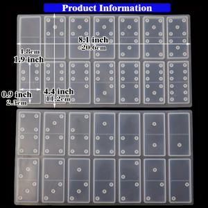 TEMU 레진 도미노 몰드 2개, 28구 대형 도미노 몰드, 보관 상자 실리콘 몰드, 펜던트 주얼리 레진 캐스팅용으로 설계되었으며, 반짝이는 스크래치 방지 끝, 내구성