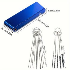 TEMU 3개/세트, 카뷰레이터 청소 브러시, 덕트 청소 키트, 튜브 청소 브러시, 카뷰레이터 탄소 먼지 제트 제거 클리너, 고밀도 나일론 청소 브러시, 청소용 와이어, 청소용 바늘, 청소 용품, 청소 도구, 학교 준비물