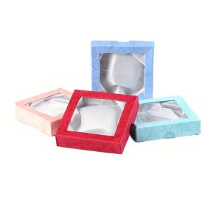 TEMU 팔찌 & 팔찌에 적합한 12P 랜덤 컬러 팔찌 종이 상자 9x9x2cm
