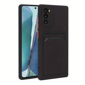 TEMU 휴대폰 케이스 - 고급스러운 피부감 휴대폰 케이스, 지문 방지 무광 엔드, 카드 슬롯 보호 케이스 (삼성 S24Ultra/S23 +/ S22 Plus/ S21/Note20Ultra/S20Fe/73/A72/A71/A54/A53A/A52/A51/A34/A33/A14/15/A13 4G/A12/A32 4G/Note10+/A21S)