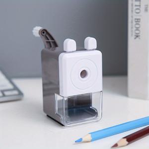 TEMU 자동 연필 삽입 기능이 있는 자동 연필깎이, 캠퍼스 사용을 위한 간편하고 휴대용 연필깎이