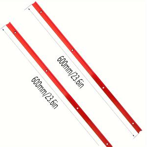 TEMU 2개 600mm 목공용 슈트 레일 19x9.5mm T-트랙 T-슬롯 마이터 트랙 지그 T-스크류 고정장치 슬롯 테이블 톱 라우터 테이블 DIY 도구