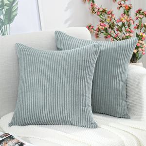 TEMU 초극세사 코듀로이 베개 커버 2개 세트, 편안한 쿠션 케이스, 소파, 침실 및 사무실에 적합
