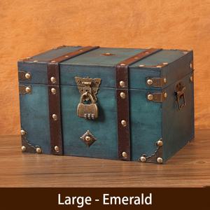 TEMU 빈티지 나무 수납 상자 1개, 8.6*5.9*5.3in/7.1*4.3*3.9in, 보석함, 번호 자물쇠 포함 가족용 수납 상자, 창의적인 크리스마스 발렌타인데이 선물 진열함, 탈출 게임 소품 상자, 수집품 선물 상자