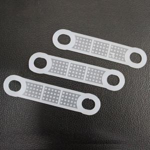 TEMU 30개입 밀키 화이트 고무 미끄럼방지 행거 커버, 이중 구멍 디자인으로 견고한 그립감과 스크래치 방지 기능 - 내구성 강한 고무 소재, 소매점 진열대 및 장비에 적합