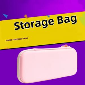 TEMU 닌텐도 스위치 게임 콘솔 보관 가방, 휴대용 풀 보호 여행용 캐리어 가방 + 게임 카드 10장 수납 액세서리 - 컬러 그라데이션, 퍼플, 블랙, 그린, 화이트, 핑크 수납 가방