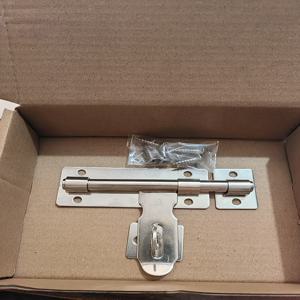 TEMU 스테인리스 스틸 볼트, 볼트 래치 (패드락 홀 포함), 5인치 및 6인치 대형 볼트, 고강도 도어 볼트, 나무 문 및 창문, 욕실 잠금 장치, 두꺼운 도난 방지 구형 도어 핀용