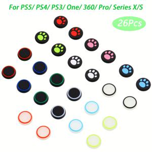 TEMU PS4에 적합: 야광 캡 + 고양이 발가락 캡, 26개입