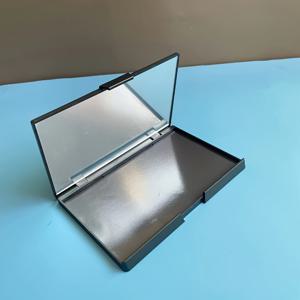 TEMU DIY 자석 접이식 팔레트 & 아이섀도우 팔레트 정리함 - 자석 조절 가능한 분할판, 원형 & 직사각형 플라스틱 화장품 보관함, 여행용