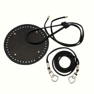 TEMU 5개/세트 15Cm 원형 바닥 + 숄더 스트랩 + 드로스트링 + D링 2개 수제 추가 세트 버킷백 핸드백 제작 추가, 지갑 제작, DIY 지갑 제작