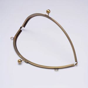 TEMU 가방 제작용 액세서리 1개, 반원형 엠보싱 비즈 볼 헤드 가방 걸쇠 DIY 재료 키트 액세서리, 체인 부착용 이중 고리가 있는 앤티크 브론즈 가방 클립 금속 프레임, 클러치백, 소형 핸드백, 동전 지갑, 직조 가방 액세서리용, DIY 지갑 제작용