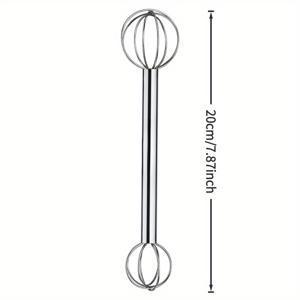 TEMU 1 스테인리스 스틸 계량 주걱, 더블 헤드 휘스크, 다용도 베이킹 휘스크, 미니 에그 비터, 솔리드 버터 소프트닝 도구, 미니 믹서, 크리에이티브 소스 스푼, 15/30ml