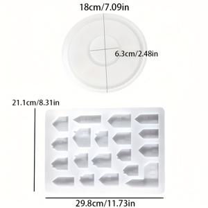 TEMU 2개 미니어처 하우스 실리콘 몰드 - DIY 비누 만들기, 레진 & 석고 주조용 - 현실적인 작은 방과 문, 인형의 집 디오라마 장식용 수제 미니 하우스, 불규칙한 모양 건물 (하우스)