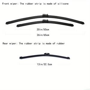 TEMU BMW X3 F25 2010-2017용 LHD 전후면 와이퍼 블레이드 세트 - 윈드실드/윈도우 브러시 (26