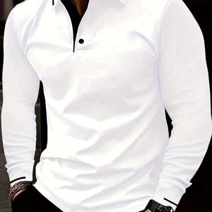 TEMU 크로스보더 남성 패션 캐주얼 스포츠 긴팔 셔츠